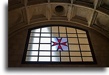Red Maltese Cross::Fort St Elmo, Valletta, Malta::