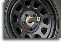 Wheel lock on my spare tire::Vehicle Security::