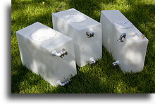 Tanks are ready::I installed inspection plates and thru hull connectors::