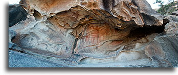Rock Shelter::Cochimi Indians, Baja California, Mexico::