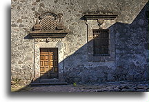 Detail in the Façade #1::San Javier, Baja California, Mexico::